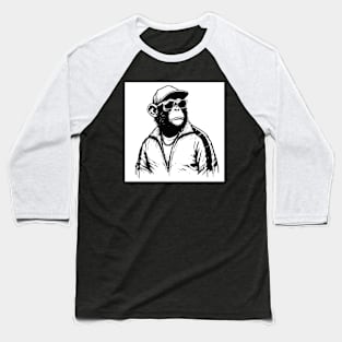 King of the Jungle - streetwear Monkey with a chain Baseball T-Shirt